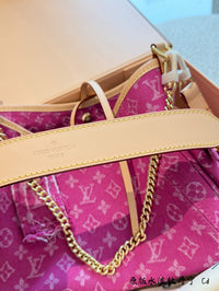 Monogram Denim Hobo Shoulder Bag