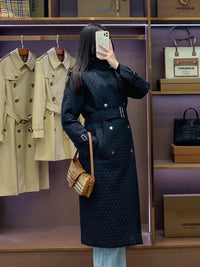 Quilted Trench Coat