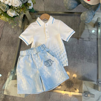 Oblique Polo T-Shirt & Shorts Set