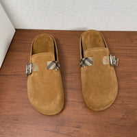 Check Suede Urchin Clogs