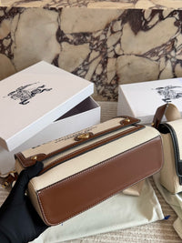 Horseferry Print Canvas Note Crossbody Bag
