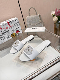 Bianca Leather Slides
