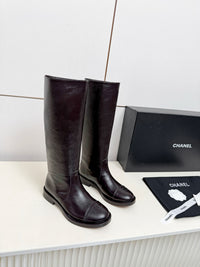26B Logo Leather Boots