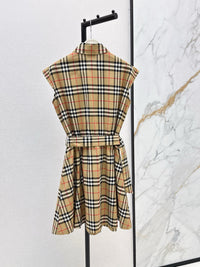 Vintage Check Shirt Dress