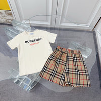Check T-Shirt & Shorts Set