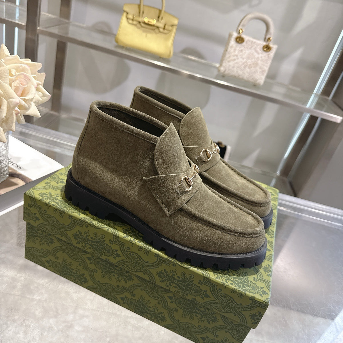 Horsebit Ankle Boots