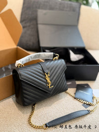 College Leather Shoulder Bag