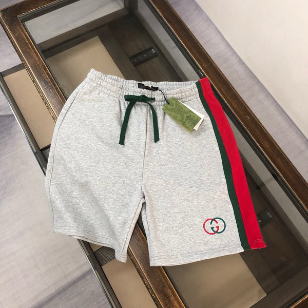 Web Stripe Cotton Jersey Shorts