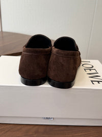 Double L Suede Loafers