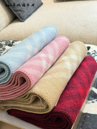 Check Wool Scarf