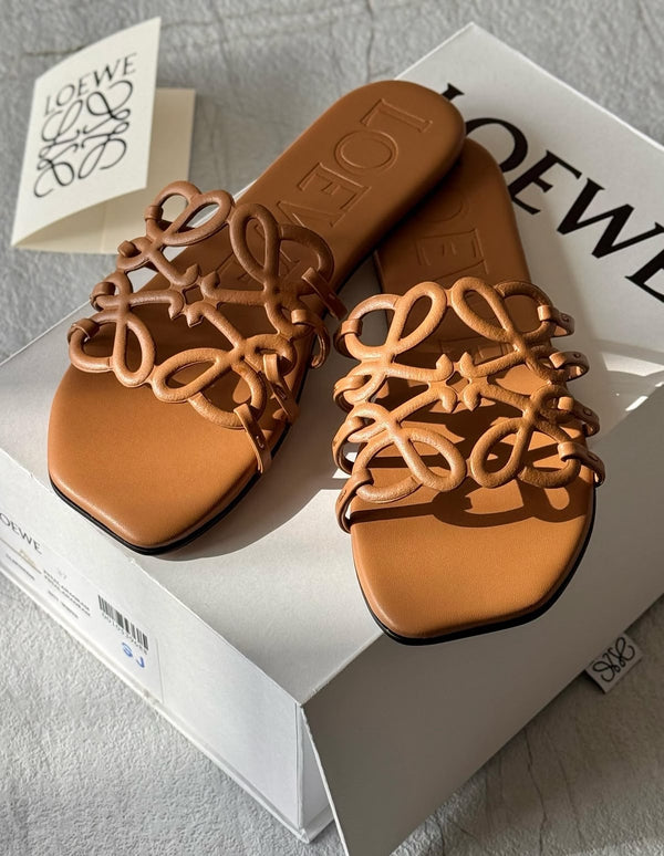 Anagram Flat Slide Sandals