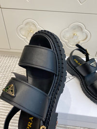 Leather Platform Sandals
