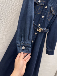 26S Denim Midi Dress