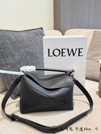 Leather Puzzle Edge Bag