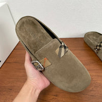 Check Suede Urchin Clogs