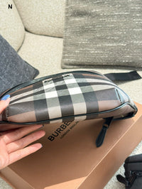 E-canvas Check Bum Bag