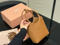 Ivy Leather Top Handle Bag