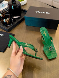 Camellia Thong Mules