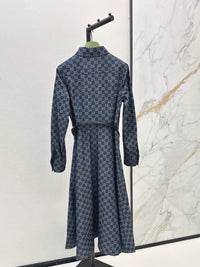 Monogram Jacquard Shirt Dress