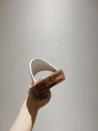 Nappa Leather Espadrille Sliders