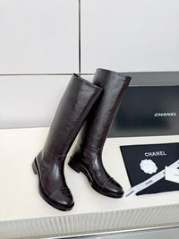 26B Logo Leather Boots