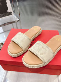 VLogo Espadrille Slides