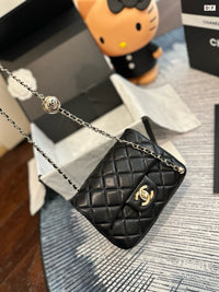Mini Flap Bag with Lucky Ball Chain