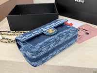 Denim Flap Bag