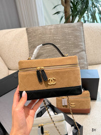 Vanity Case Suede Calfskin