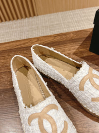 Tweed Leather Espadrilles