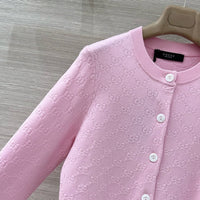 Fine Fabric Jacquard Cardigan
