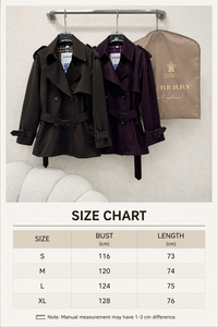 Short Belted Trench Coat