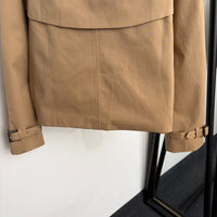 Cropped Gabardine Mayfair Trench Jacket