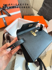 Mini Kelly 20 Style Noir Epsom Leather