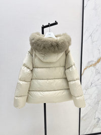 26S Laichefur Shearling-Trimmed Short Down Jacket