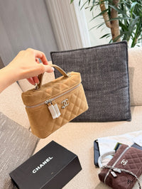 Suede Vanity Bag