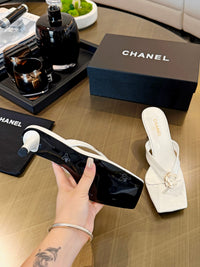 Camellia Thong Mules