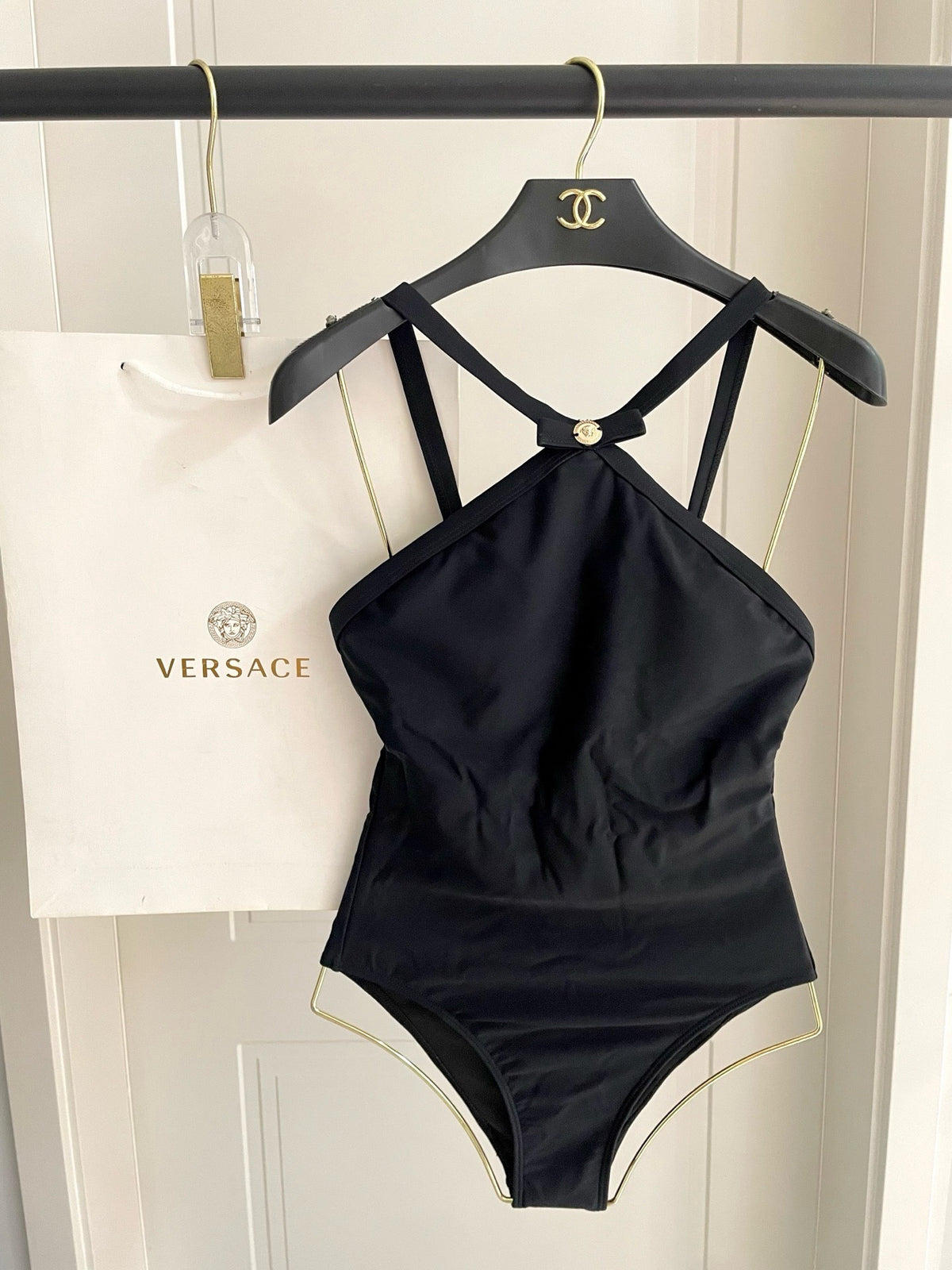 Logo One Piece Swimsuit