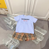 Check T-Shirt & Shorts Set
