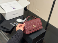 Caviar Trendy Handle Clutch