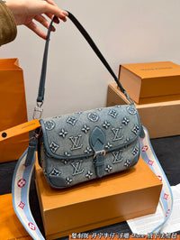 Diane Monogram Denim Bleu