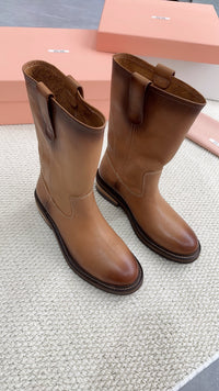 Foule Leather Booties