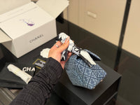 Denim Coco Handle Bag