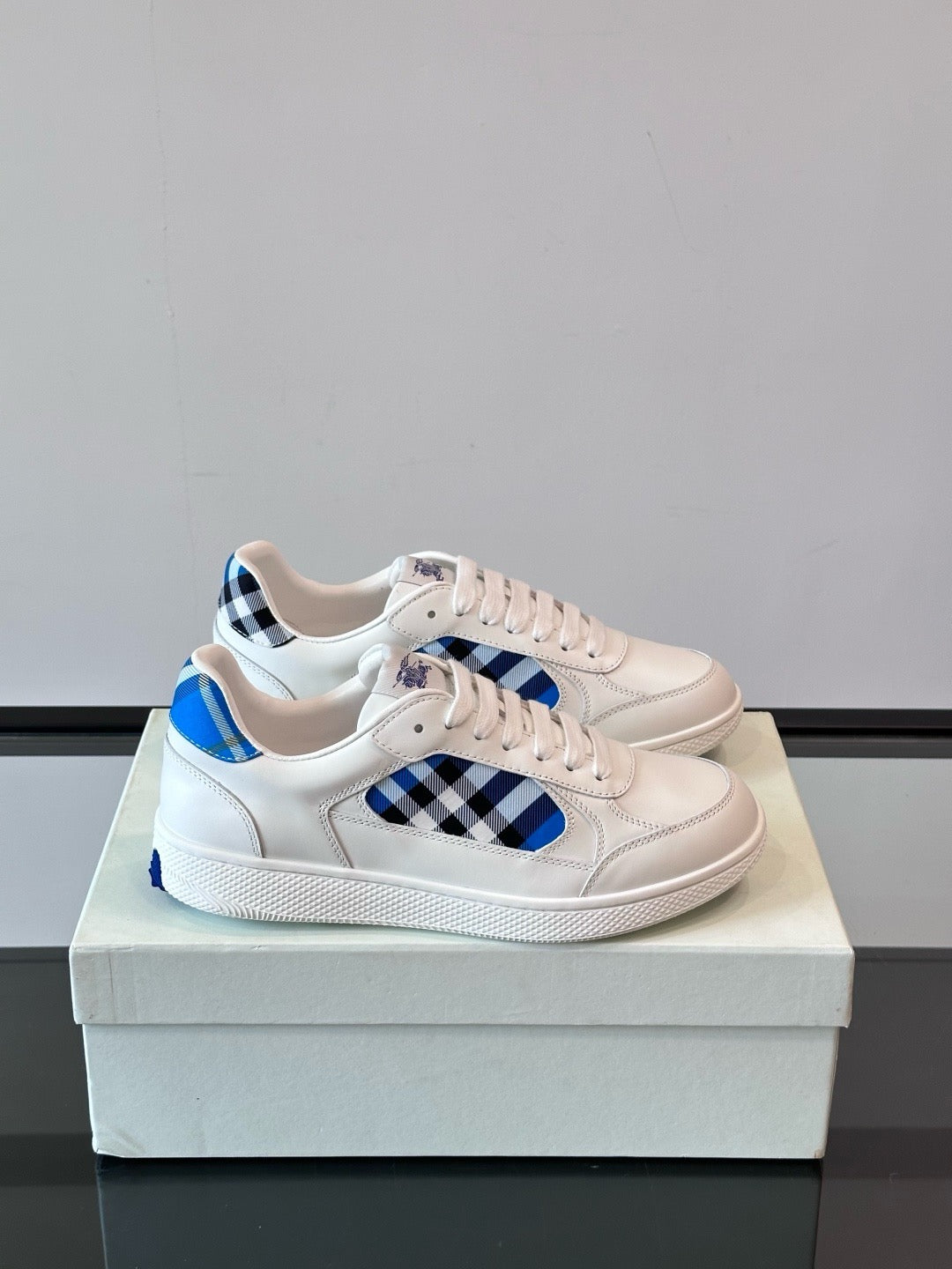 Terrace Leather Check Sneakers