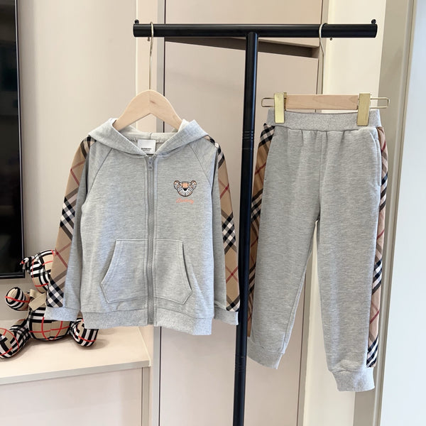 Vintage Check Hoodie Set