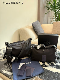 Re-Nylon Saffiano Leather Shoulder Bag