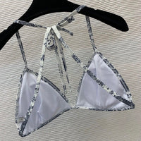 Toile de Jouy Triangle Bikini Set