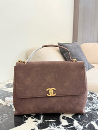 26C Suede Flap Bag