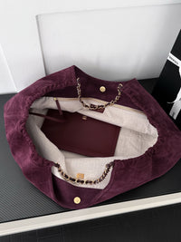 26C Suede Shopping Tote