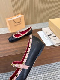 Garavani Mary Jane Rockstud Ballerinas